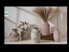 سوراخ های زهکشی در گلدان های گرد سیمانی فیبری، برای دوستداران گیاهان ضروری است.