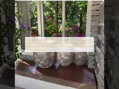 کاشت کننده فیبر گل دور بیج خنثی با الگوی نوار عمودی سبک وزن ماندگار نگهداری کم گلدان تعطیلات ویلا هتل مرکز خرید دکوراسیون دفتر پروژه منظره سازی باغ