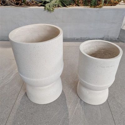 خرید کاشتگاه مدرن داخل و خارج از خانه با فیبر خاکستری دور 22 پوند با سوراخ تخلیه online manufacture