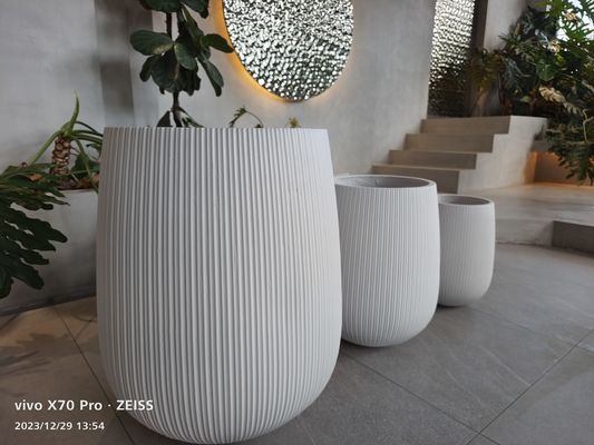 خرید کاشت کننده فیبرکلی سطح صاف برای گزینه های نمایش گیاه سفارشی online manufacture