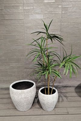 خرید موزاییک سفید مانند آجر طراحی گرد فیبر گل گلدان گلدان سبک پروژه دفتر ویلا online manufacture