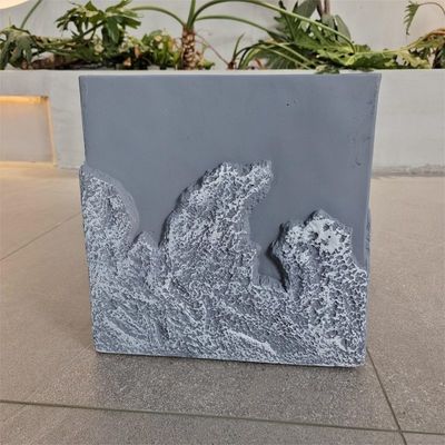 کمال گرایی فیبر آبی خاکستری کاشت کننده ضد آب برای دکوراسیون حیاط