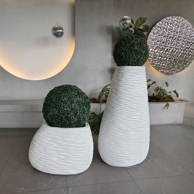 فیبرگلاس رزین بزرگ GRP جعبه کاشت برای دکوراسیون باغ داخلی و خارجی