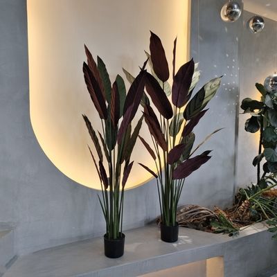 مقاوم در برابر آب و هوا واقع بینانه فانتین کاذب درخت نخل برای دکوراسیون پر رونق 110 سانتی متر