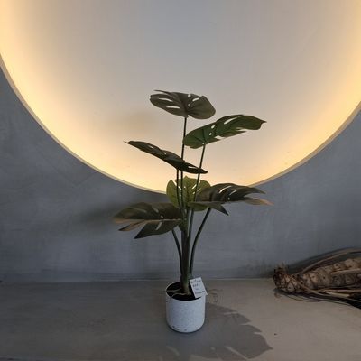 درخت مصنوعی مونسترا 70 سانتی متر گیاهان مصنوعی خانه برای داخل / خارج از خانه